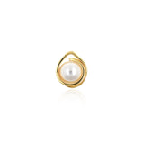 Shiny Minimalist Pearl Pendant-DIY Jewelry Making Accessories   15x18mm