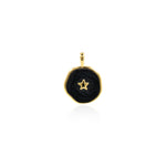 Enamel Star Necklace Pendant DIY Bracelet Charms 13.5x18mm