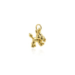 Shiny Minimalist Dog Pendant-DIY Jewelry Making Accessories   8x12x13mm