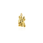 Shiny Minimalist Dog Pendant-DIY Jewelry Making Accessories   8x12x13mm