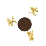 Shiny Minimalist Dog Pendant-DIY Jewelry Making Accessories   8x12x13mm