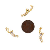 Shiny Crayfish Zircon Pendant-DIY Jewelry Making Accessories   7x22mm