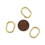 Shiny Oval Carabiner-DIY Jewelry Making Accessories   15x20mm