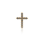 Shiny Cross Zircon Pendant-DIY Jewelry Making Accessories   19x26mm