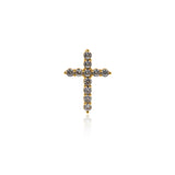 Shiny Cross Zircon Pendant-DIY Jewelry Making Accessories   19x26mm