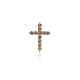 Shiny Cross Zircon Pendant-DIY Jewelry Making Accessories   19x26mm