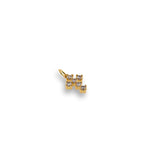 Shiny Cross Zircon Pendant-DIY Jewelry Making Accessories   8x12mm
