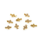 Shiny Cross Zircon Pendant-DIY Jewelry Making Accessories   8x12mm