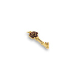 Shiny Rose Shape Key Pendant-DIY Jewelry Making Accessories   9x27mm