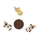 Shiny Micropavé Astronaut Pendant-DIY Jewelry Making Accessories   12x20mm