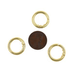 Shiny Minimalist Round Carabiner Clasp-DIY Jewelry Making Accessories   18mm