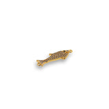 Shiny Micropave Shark Connector-DIY Jewelry Making Accessories   24x8mm