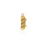 Shiny Micropavé Skateboard Pendant-DIY Jewelry Making Accessories   7x20mm