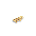 Shiny Micropavé Skateboard Pendant-DIY Jewelry Making Accessories   7x20mm