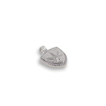 Shiny Leaf Shield Pendant-DIY Jewelry Making Accessories   15x21mm