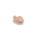 Shiny Leaf Shield Pendant-DIY Jewelry Making Accessories   15x21mm