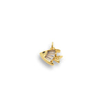 Shiny Fish Zircon Pendant-DIY Jewelry Making Accessories   11x11mm