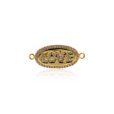 Shiny Oval LOVE Connector-DIY Jewelry Making Accessories   25x11mm