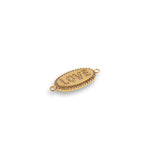 Shiny Oval LOVE Connector-DIY Jewelry Making Accessories   25x11mm