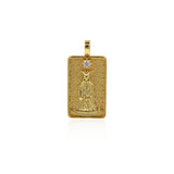 18k Gold Tarot Card Pendant Charms for DIY Jewelry Making 15x30mm(One Set,22Pcs)