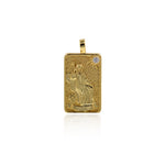 18k Gold Tarot Card Pendant Charms for DIY Jewelry Making 15x30mm(One Set,22Pcs)