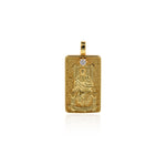18k Gold Tarot Card Pendant Charms for DIY Jewelry Making 15x30mm(One Set,22Pcs)