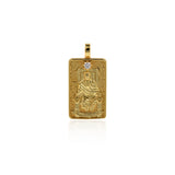 18k Gold Tarot Card Pendant Charms for DIY Jewelry Making 15x30mm(One Set,22Pcs)