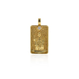 18k Gold Tarot Card Pendant Charms for DIY Jewelry Making 15x30mm(One Set,22Pcs)
