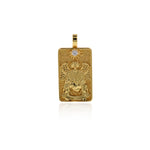 18k Gold Tarot Card Pendant Charms for DIY Jewelry Making 15x30mm(One Set,22Pcs)