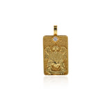 18k Gold Tarot Card Pendant Charms for DIY Jewelry Making 15x30mm(One Set,22Pcs)