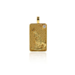 18k Gold Tarot Card Pendant Charms for DIY Jewelry Making 15x30mm(One Set,22Pcs)