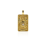 18k Gold Tarot Card Pendant Charms for DIY Jewelry Making 15x30mm(One Set,22Pcs)