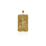 18k Gold Tarot Card Pendant Charms for DIY Jewelry Making 15x30mm(One Set,22Pcs)