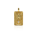 18k Gold Tarot Card Pendant Charms for DIY Jewelry Making 15x30mm(One Set,22Pcs)