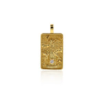 18k Gold Tarot Card Pendant Charms for DIY Jewelry Making 15x30mm(One Set,22Pcs)