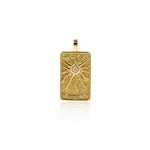 18k Gold Tarot Card Pendant Charms for DIY Jewelry Making 15x30mm(One Set,22Pcs)