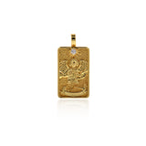 18k Gold Tarot Card Pendant Charms for DIY Jewelry Making 15x30mm(One Set,22Pcs)