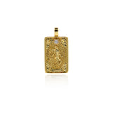 18k Gold Tarot Card Pendant Charms for DIY Jewelry Making 15x30mm(One Set,22Pcs)