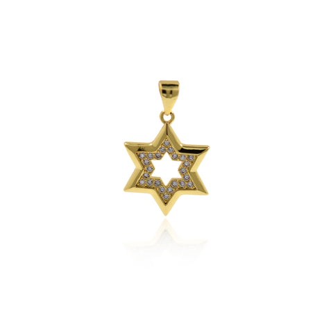 Personalized Jewelry-Micropavé Polaris Pendant-Personalized Pendant  16x20mm