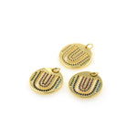 Fine Jewelry-Round U-shaped Zircon Pendant-Personalized Pendant   18mm