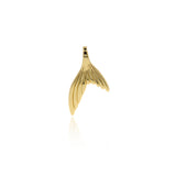 Minimalist Jewelry-Exquisite Fish Tail Pendant-DIY Jewelry Accessories  17x28mm