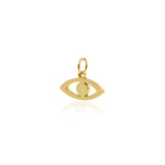 Shiny Minimalist Evil Eye Pendant-DIY Jewelry Making Accessories   15x9mm