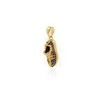 Shiny Coconut Zircon Pendant-DIY Jewelry Making Accessories   9x23mm