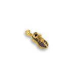 Shiny Coconut Zircon Pendant-DIY Jewelry Making Accessories   9x23mm