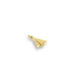 Shiny Minimalist Paper Airplane Pendant-DIY Jewelry Making Accessories   9x13mm