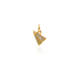 Shiny Micropavé Paper Airplane Pendant-DIY Jewelry Making Accessories  8x7mm
