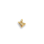Shiny Micropavé Paper Airplane Pendant-DIY Jewelry Making Accessories  8x7mm