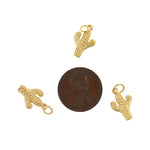 Shiny Cactus Pendant-DIY Jewelry Making Accessories   10x15mm
