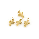 Shiny Cactus Pendant-DIY Jewelry Making Accessories   10x15mm