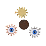 Shiny Evil Eye Pendant-DIY Jewelry Making Accessories   22x24mm
